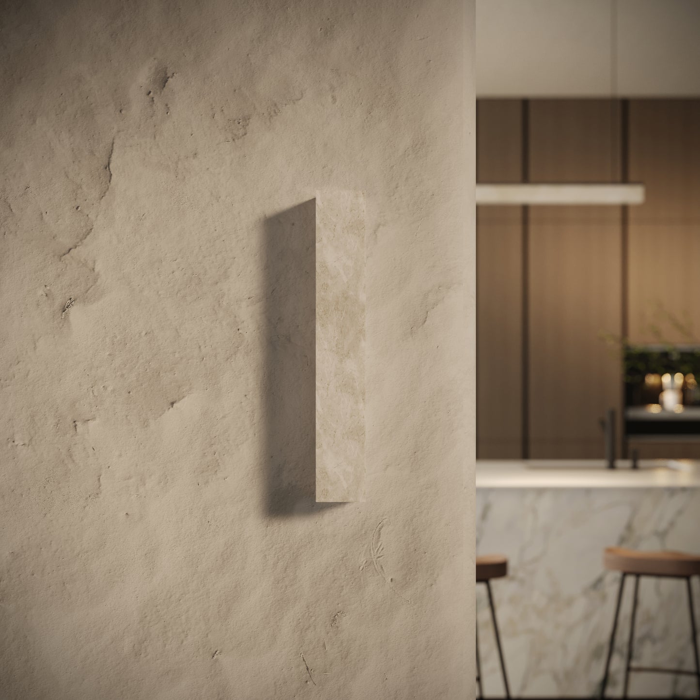 Ardesia Alabaster IP44 LED Square Wall Sconce Light 500mm