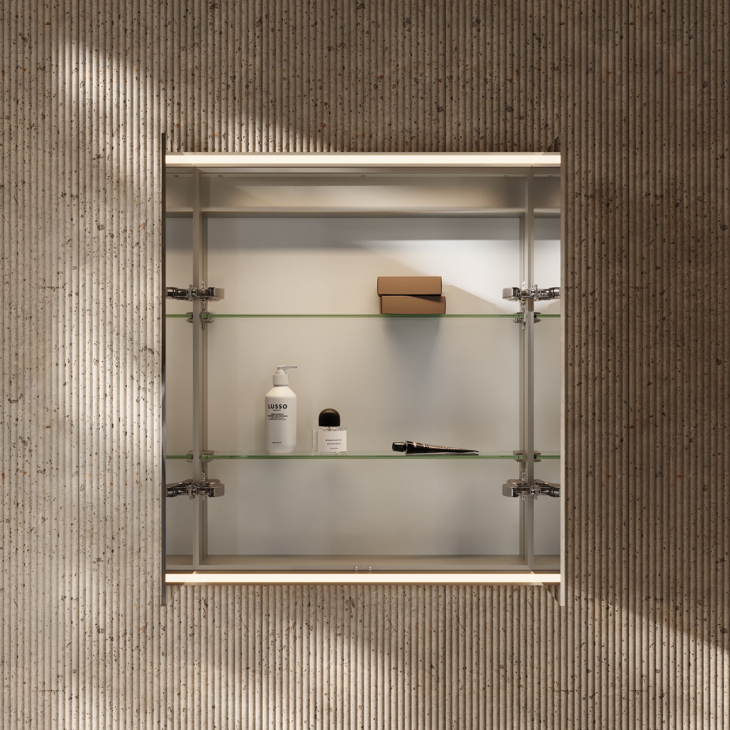 Aero Recessed LED Mirror Cabinet 600mm