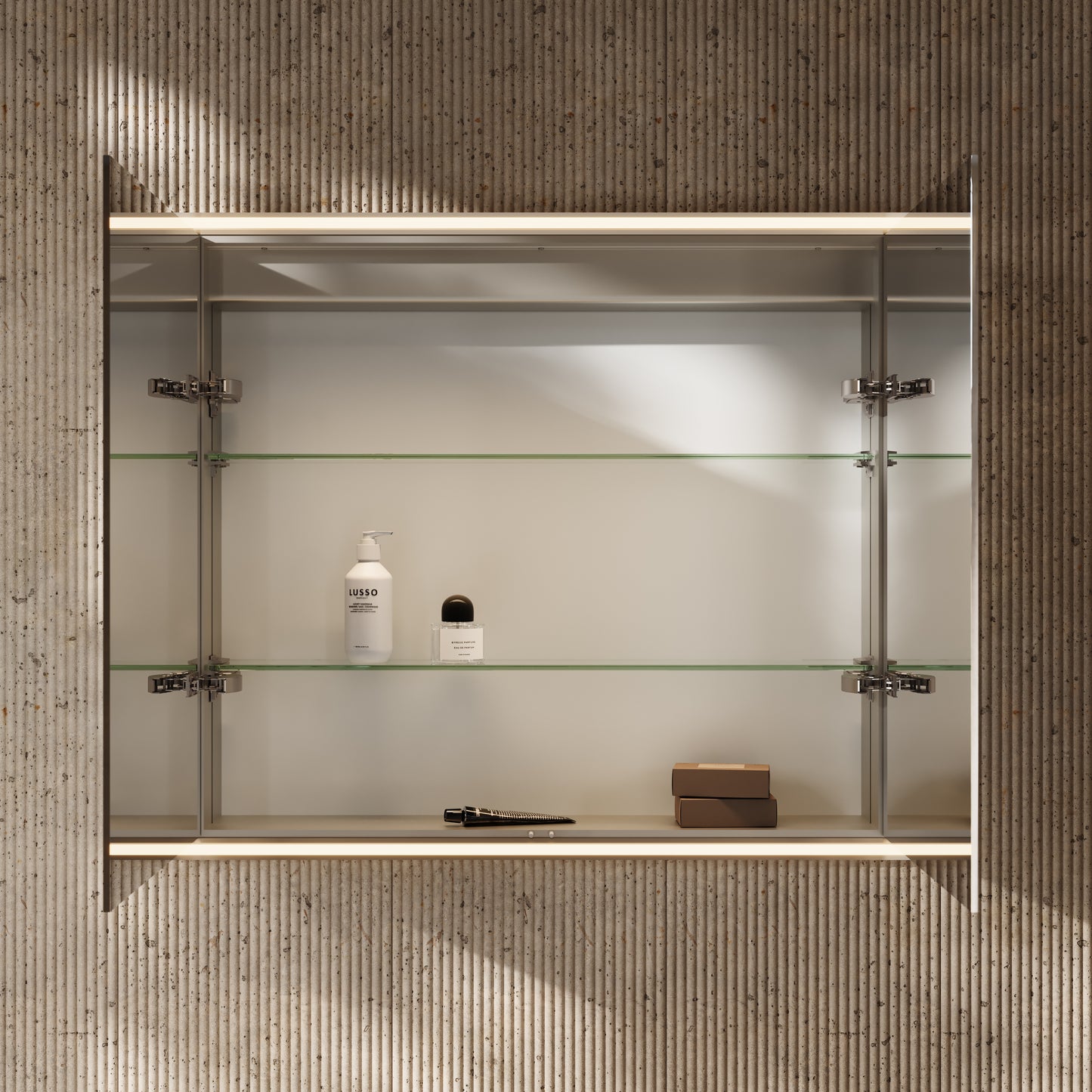 Aero Recessed LED Mirror Cabinet 800mm