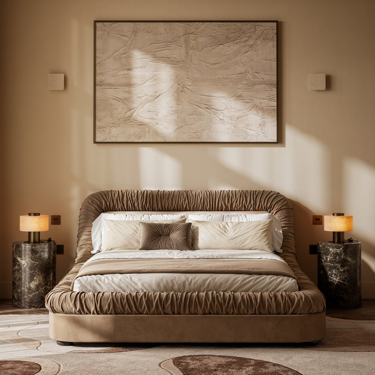 Odette Alabaster & Burnished Brass Table Lamp