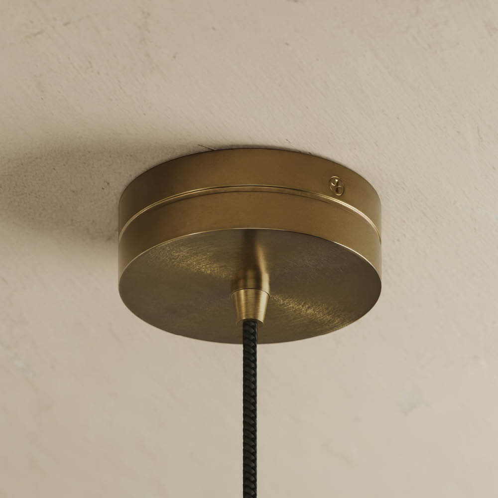 Cascata Alabaster LED IP20 Pendant Light Burnished Brass 1000mm