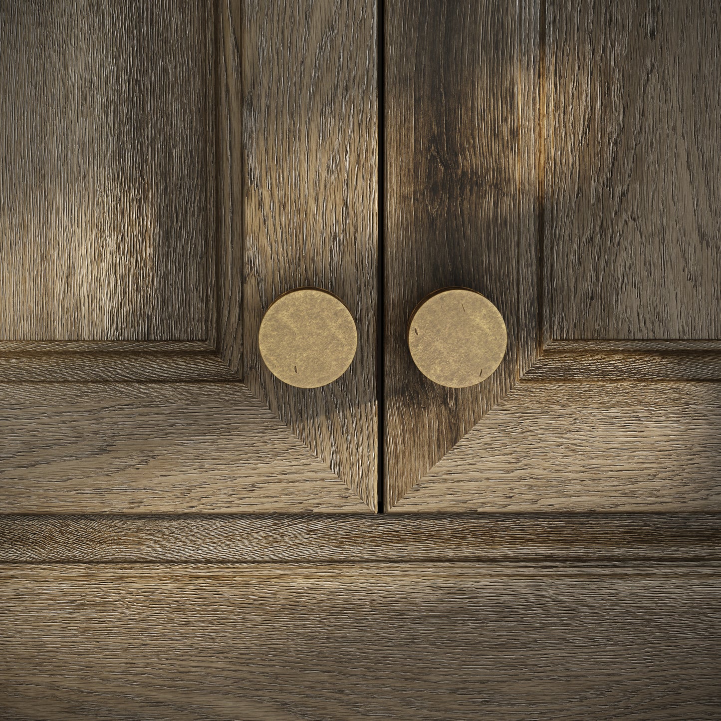Chester Aged Bronze Hammered Cabinet Door Knob