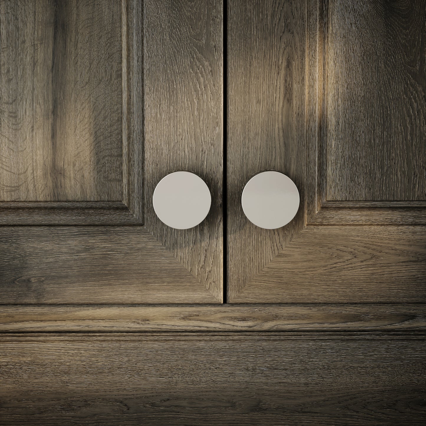 Chester Polished Nickel Hammered Cabinet Door Knob