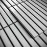 Linear Soft Feather Grey Glazed Porcelain Mosaic Tile Sample