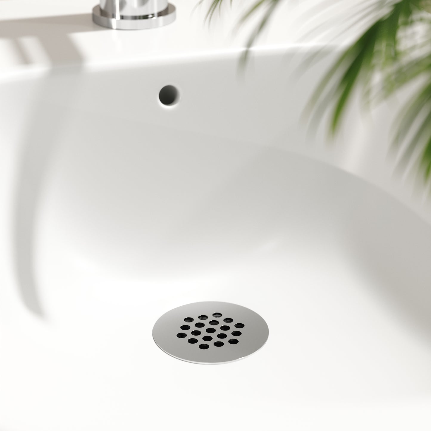 Luxe Chrome Slotted Freeflow Bidet Waste