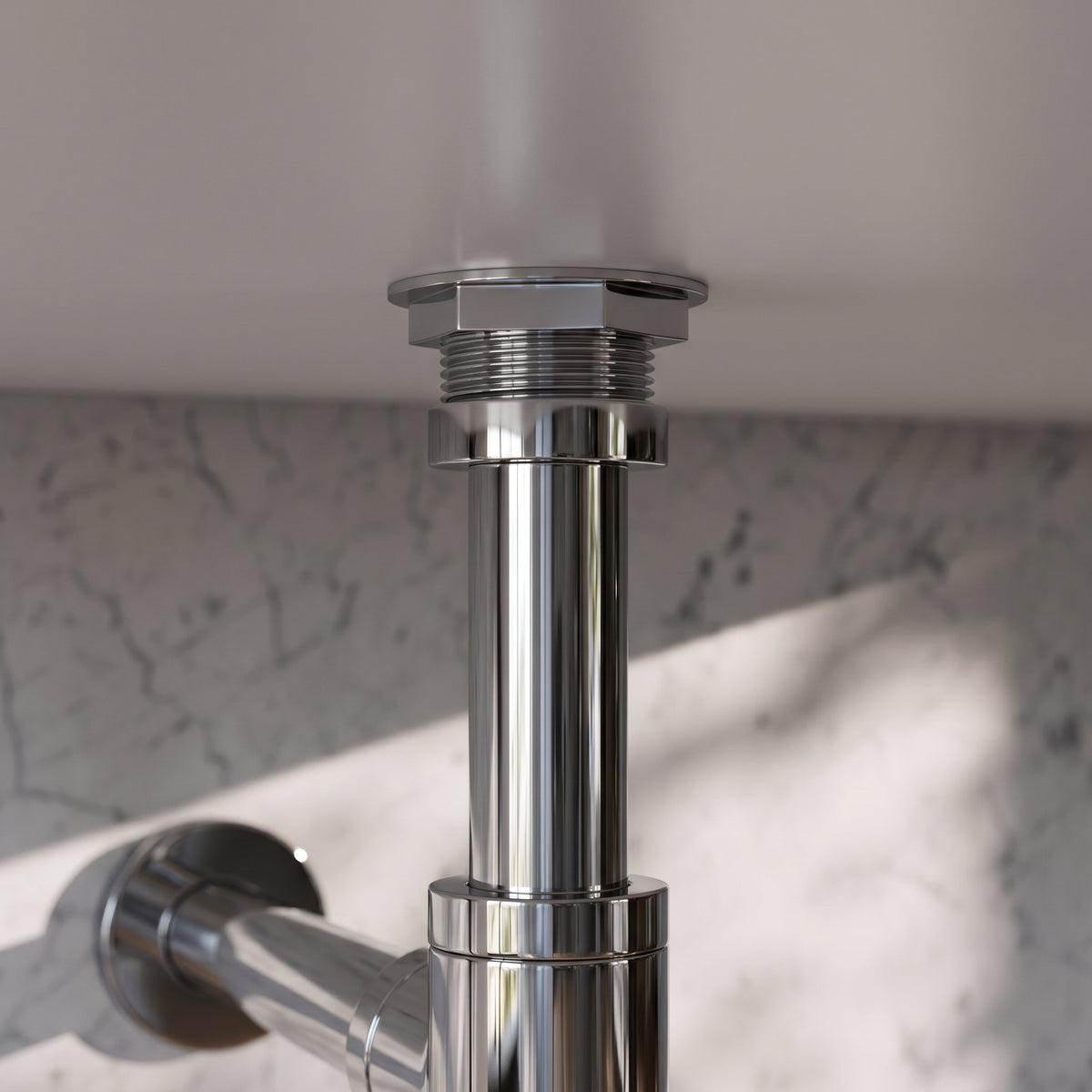 Luxe Chrome Round Bottle Trap