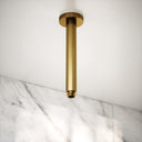 Brushed Gold Ceiling Mount Shower Arm 200mm