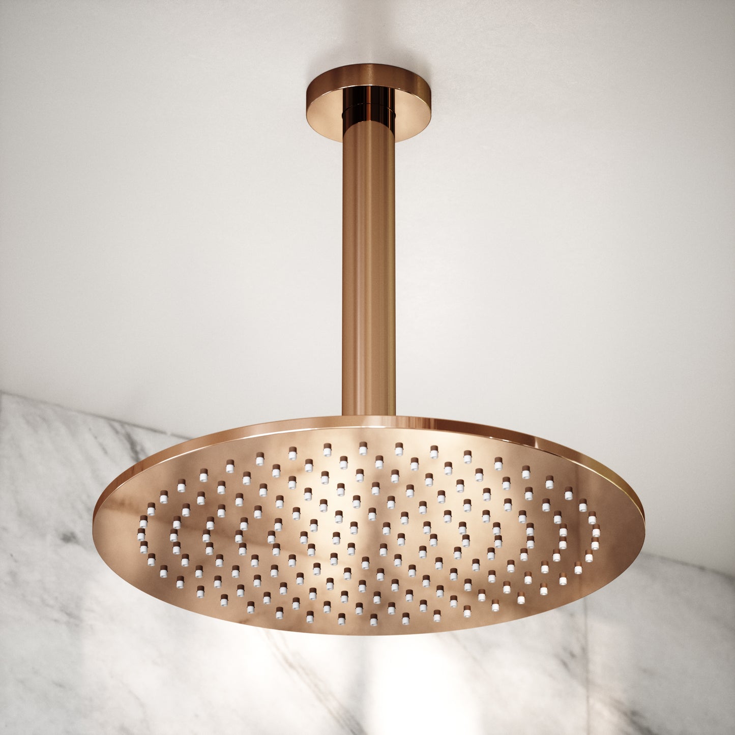 Ceiling Mount Shower Arm Rose Gold 200mm