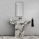 Concerto Calacatta Viola Marble Pedestal Basin 1200mm