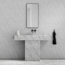Concerto Carrara Marble Pedestal Basin 1200mm