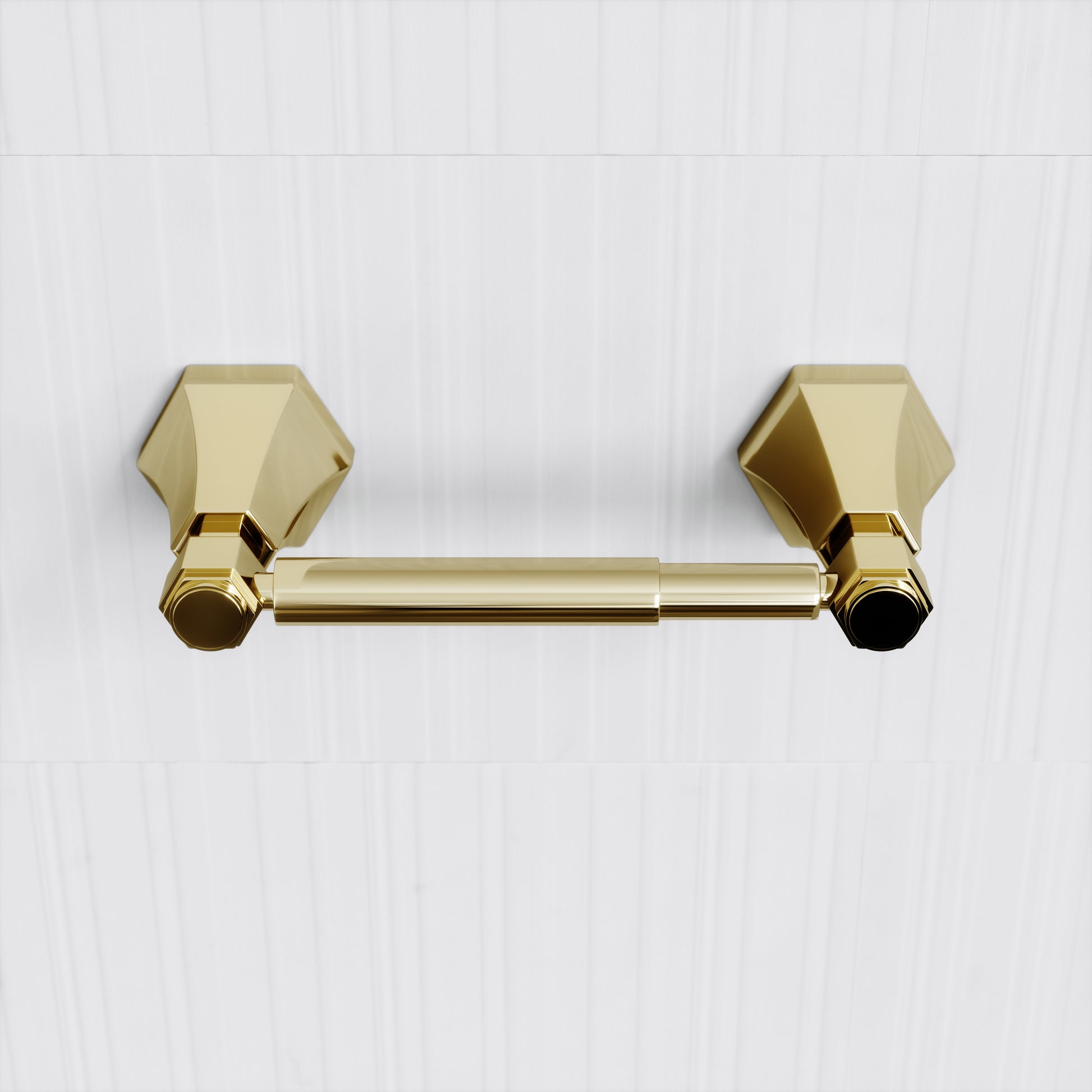 Eton Polished Brass Toilet Roll Holder
