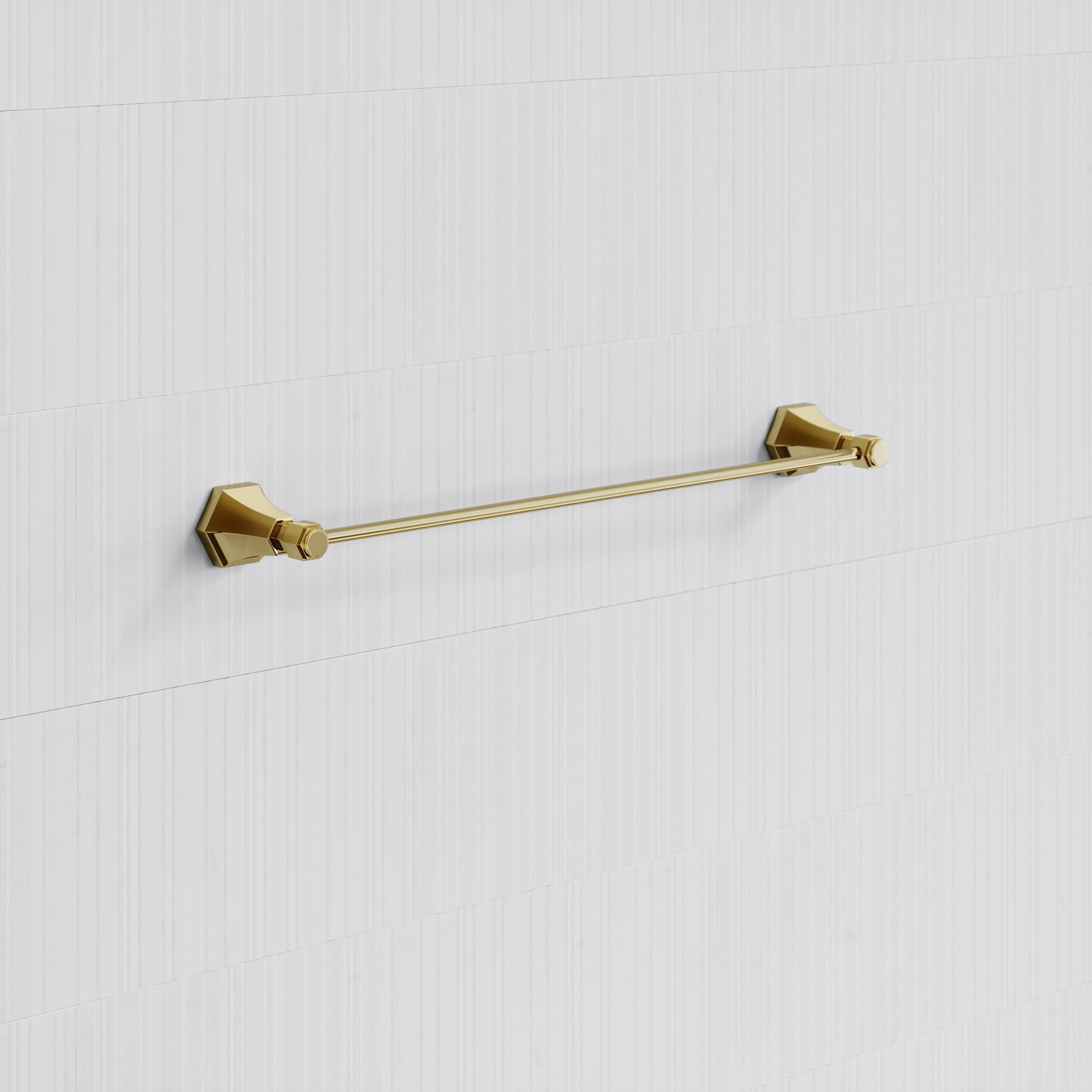 Eton Polished Brass Towel Bar Rail 600mm