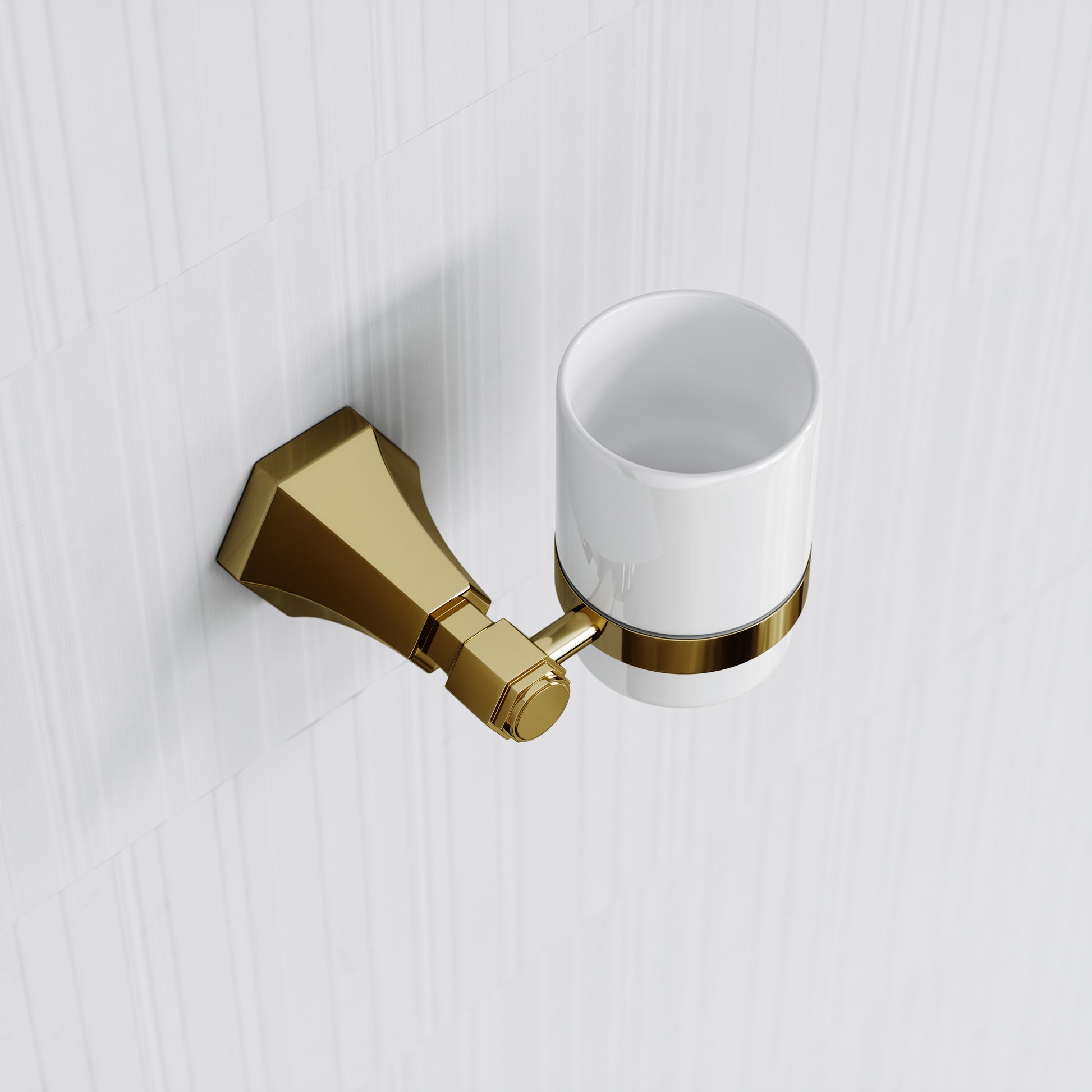 Eton Polished Brass Wall Mounted Tumbler