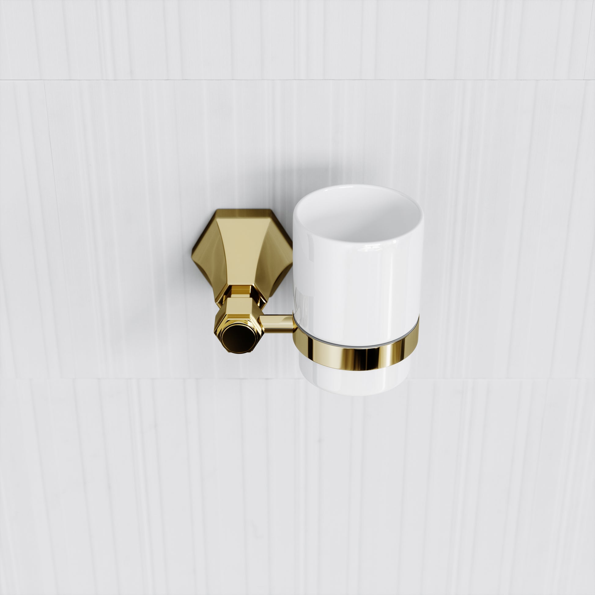 Eton Polished Brass Wall Mounted Tumbler