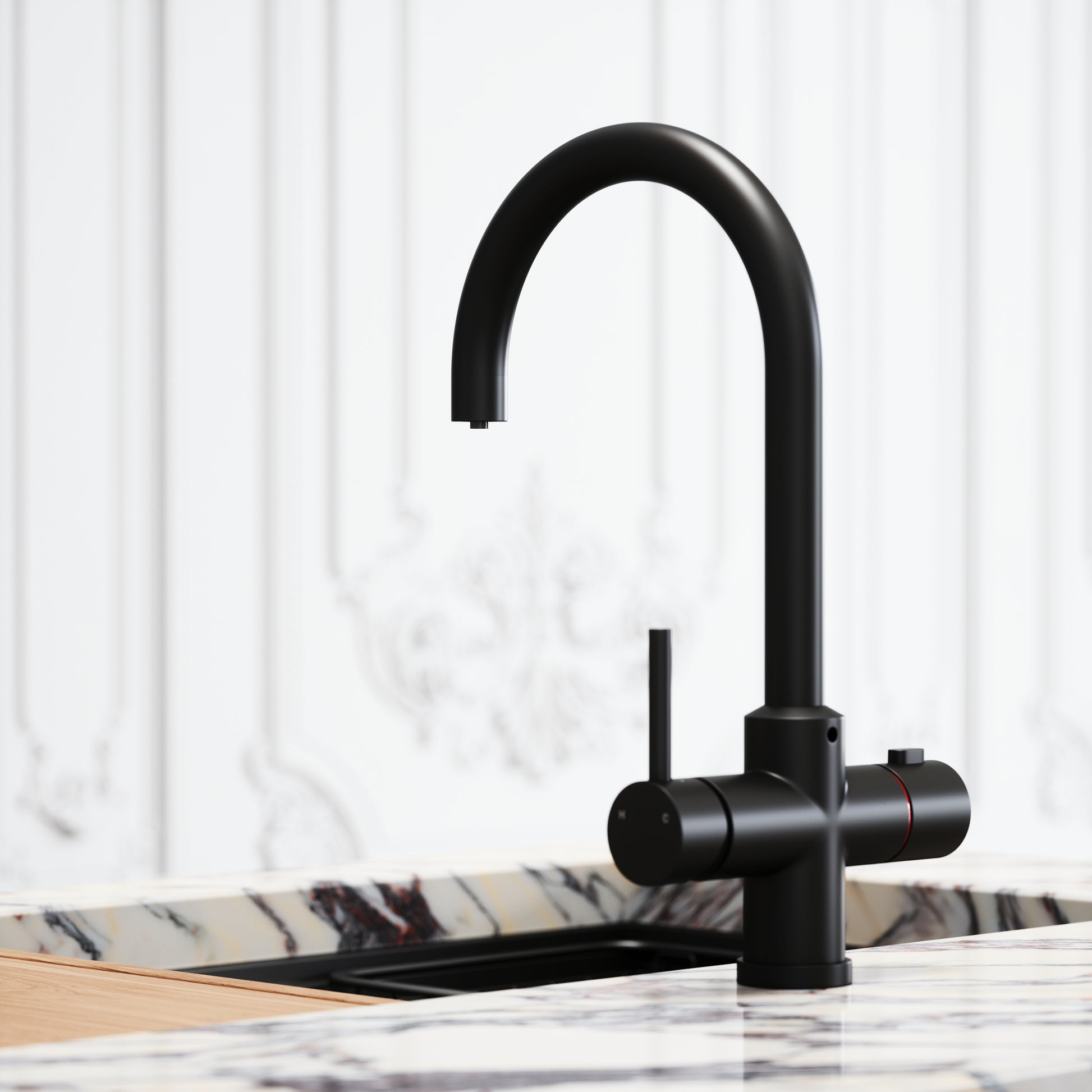 Filtrata Matte Black 4 in 1 Boiling Water Tap