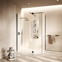 Modular Matte Black Glass Deflector Panel 300mm