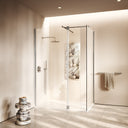 Modular Chrome Glass Deflector Panel 300mm