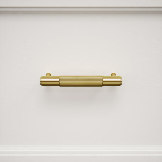 Dali Fluted Brushed Gold Pull Bar 150mm