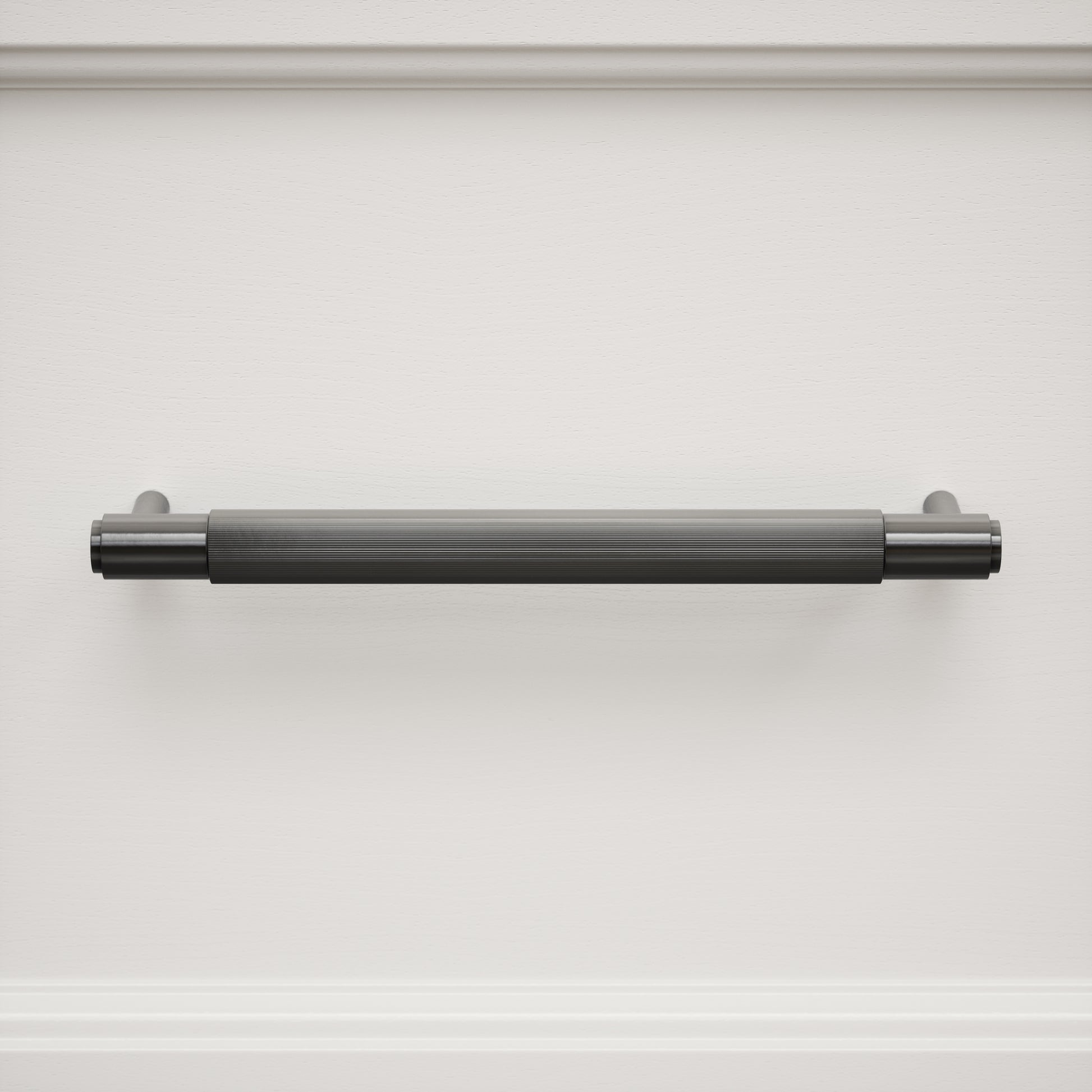 Dali Fluted Matte Black Pull Bar 250mm