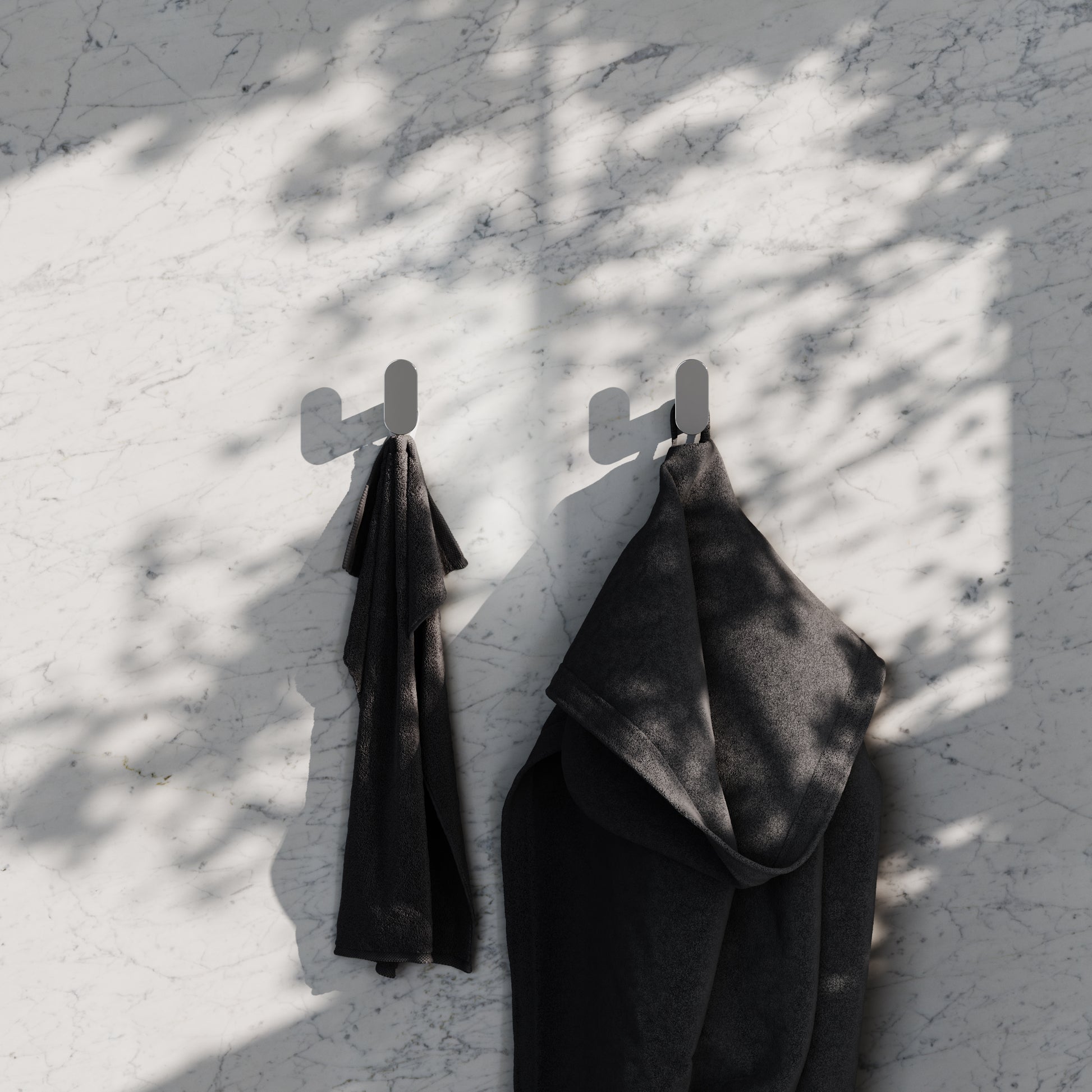 Luxe Chrome Robe Towel Hook