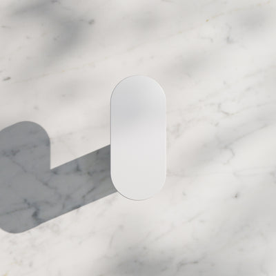 Luxe Silk Matte White Robe Towel Hook