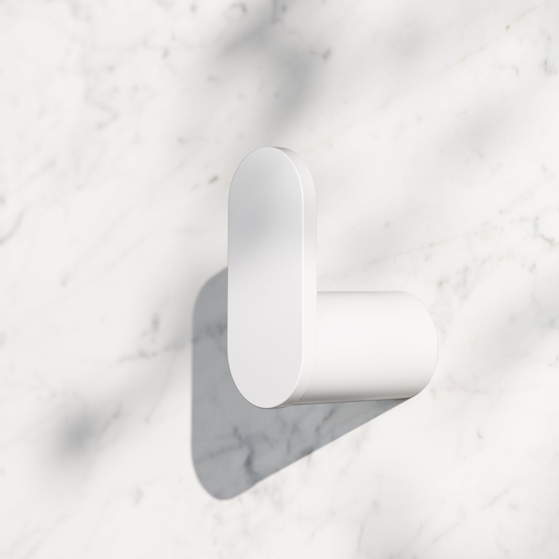 Luxe Silk Matte White Robe Towel Hook