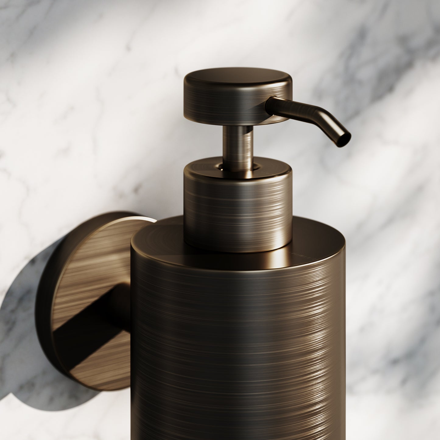 Luxe Brushed Bronze Wall Mounted Soap Dispenser