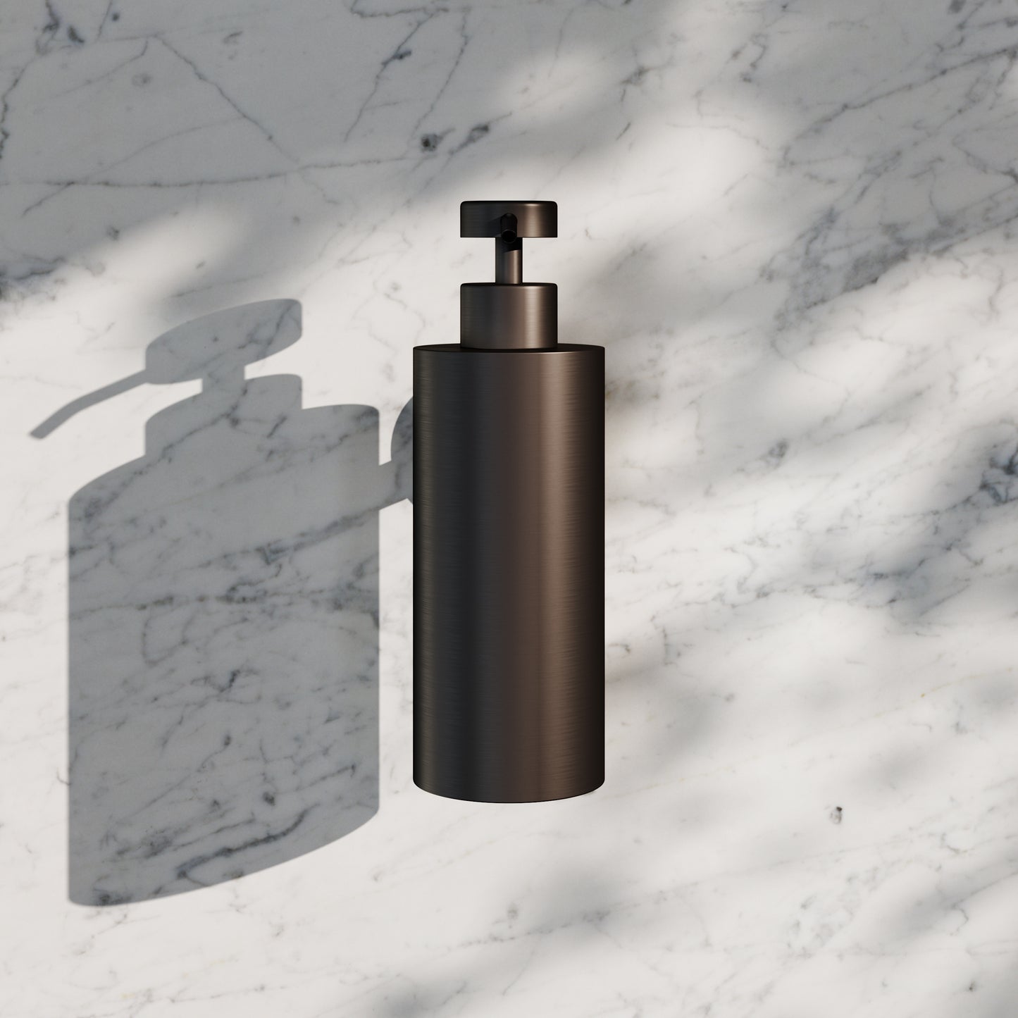 Luxe Deep Bronze Wall Mounted Soap Dispenser