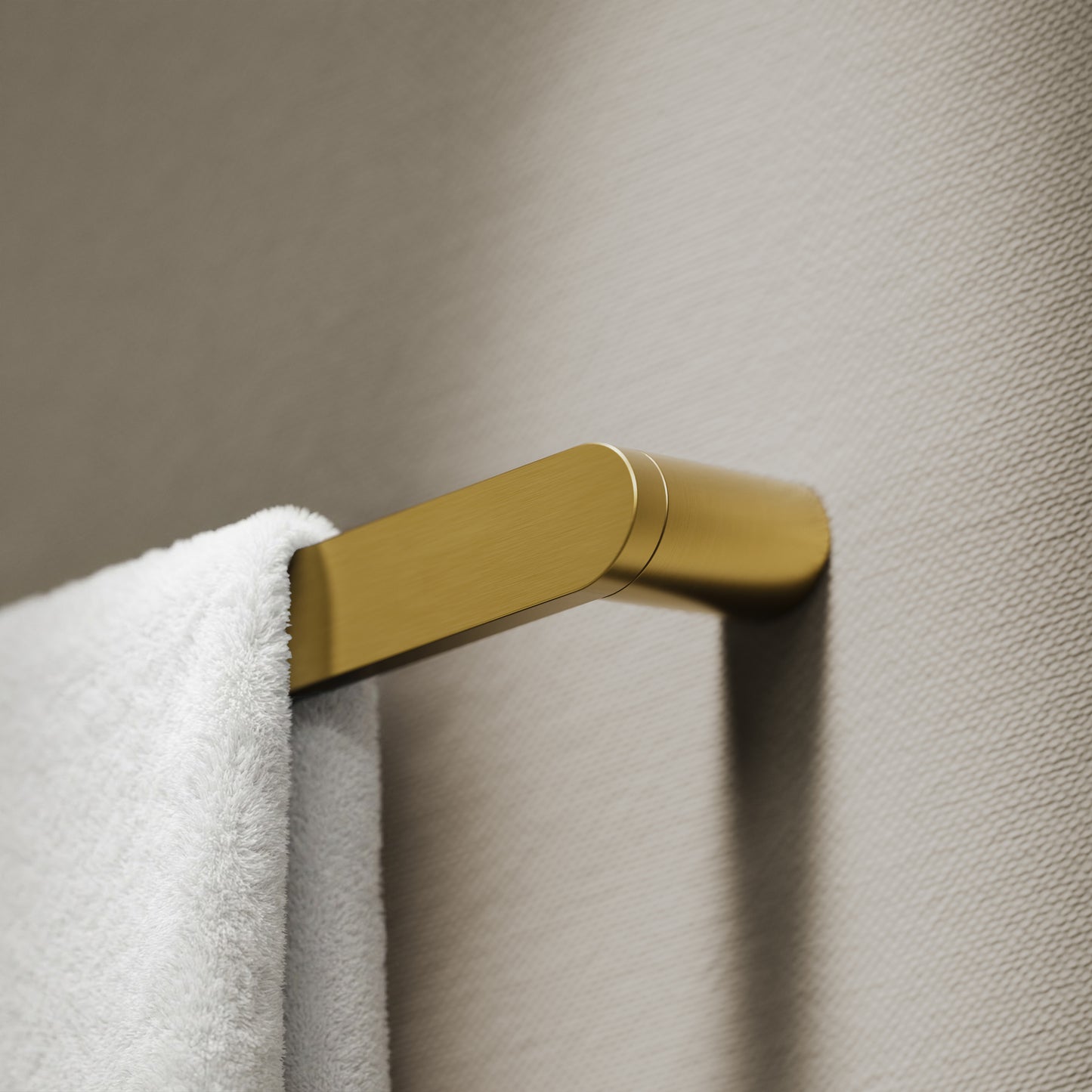 Luxe Brushed Gold Towel Bar Rail 600mm
