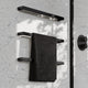 Luxe Matte Black 3 Bar Towel Rail 600mm