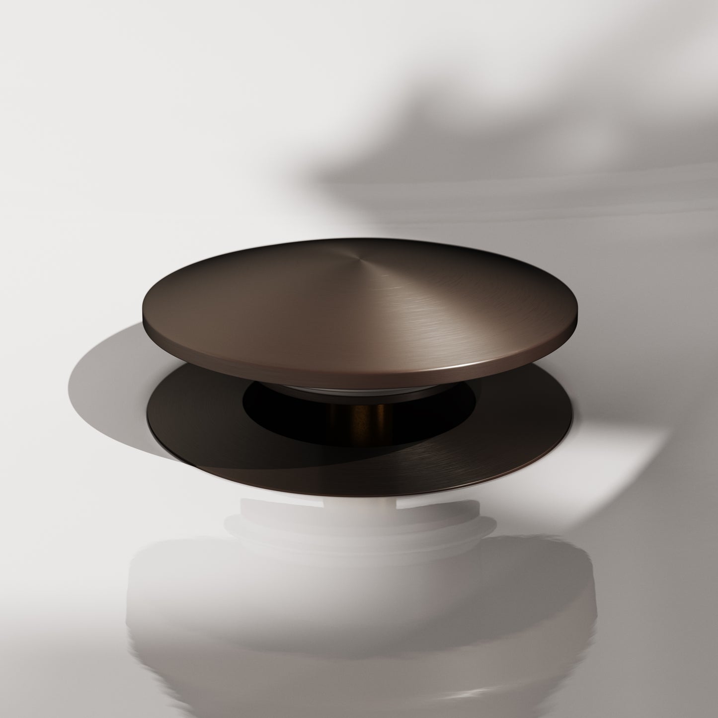 Luxe Deep Bronze Unslotted Click Clack Basin Waste