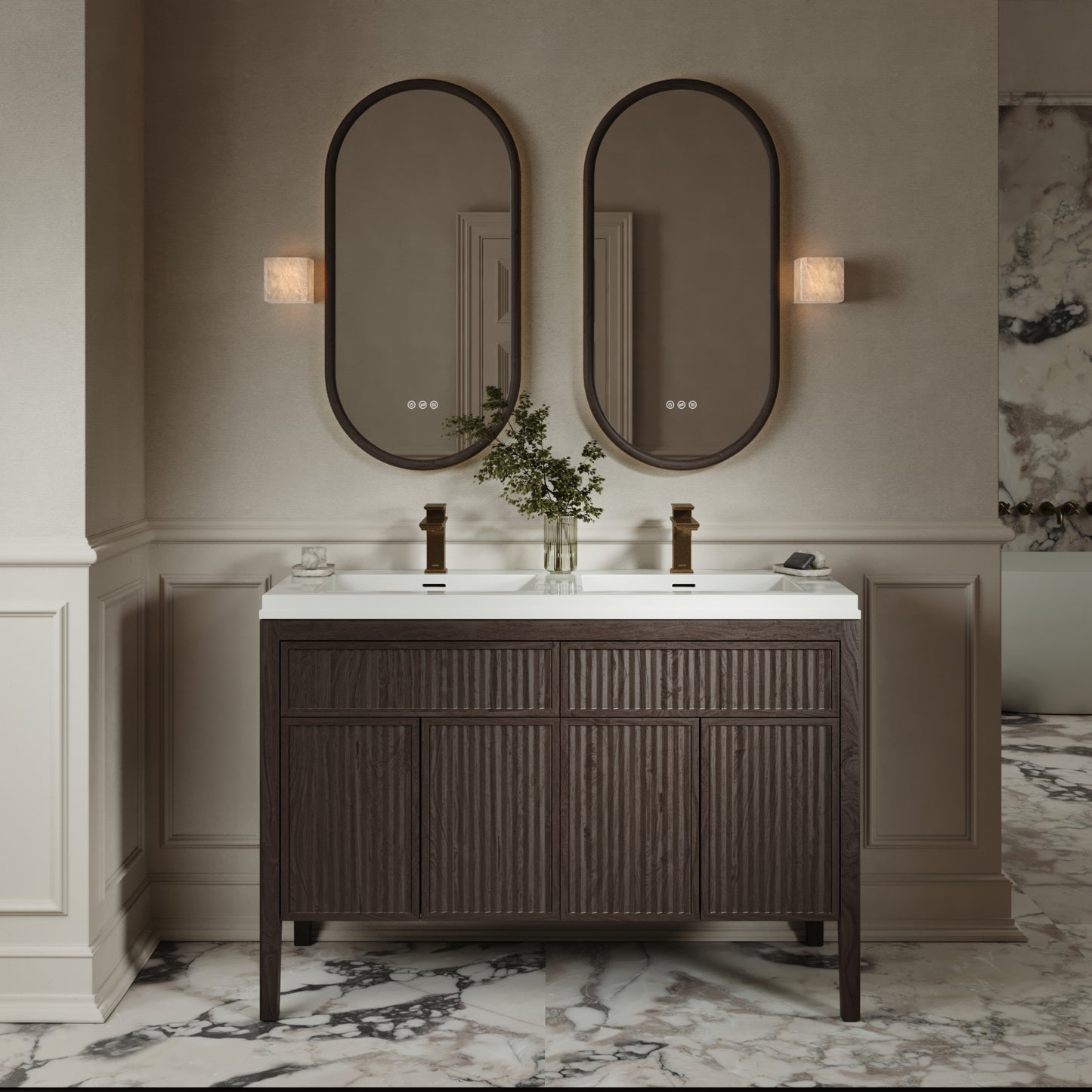 Baroque Aged Bronze Monobloc Basin Mixer Tap