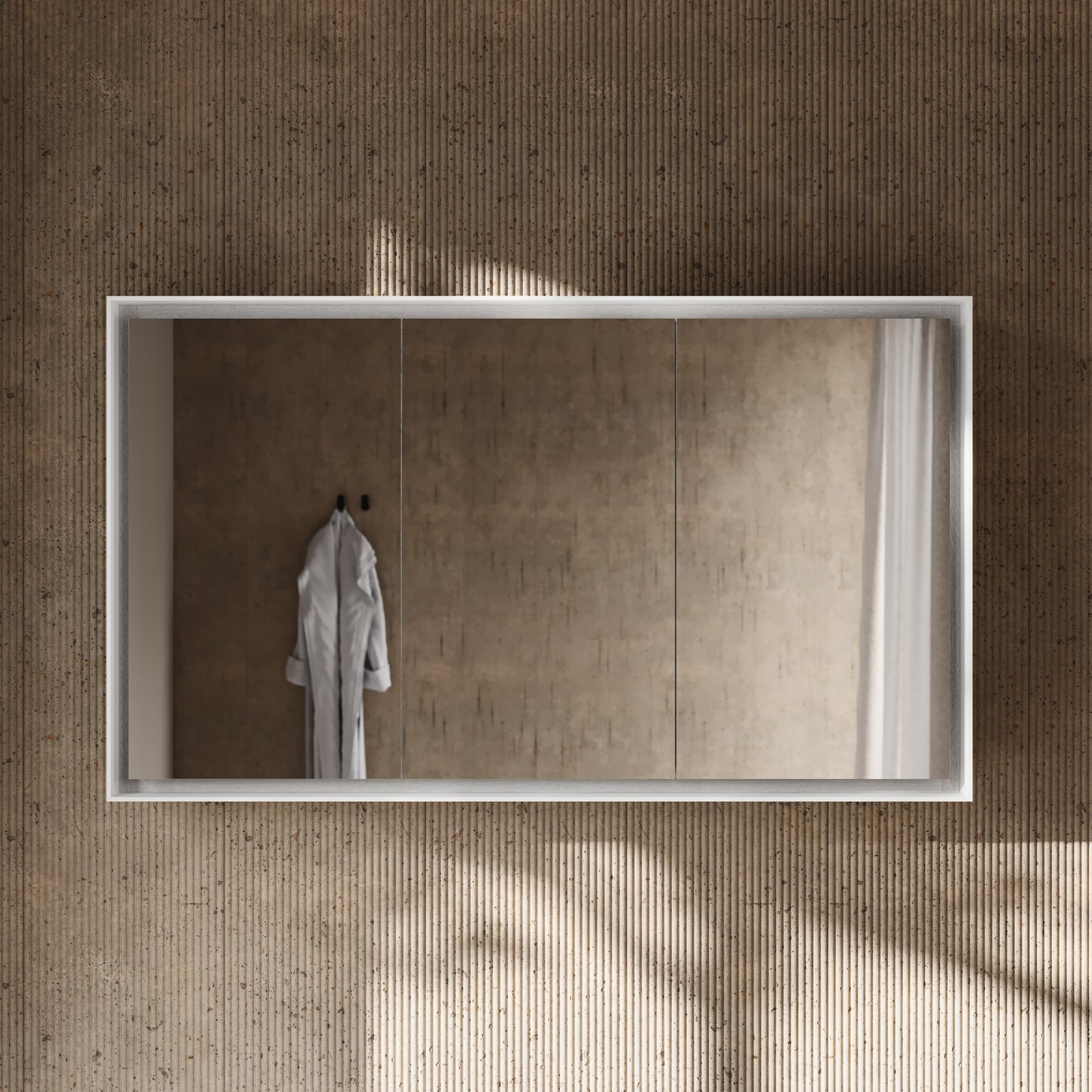 Nova Matte White LED Mirror Cabinet 1200mm