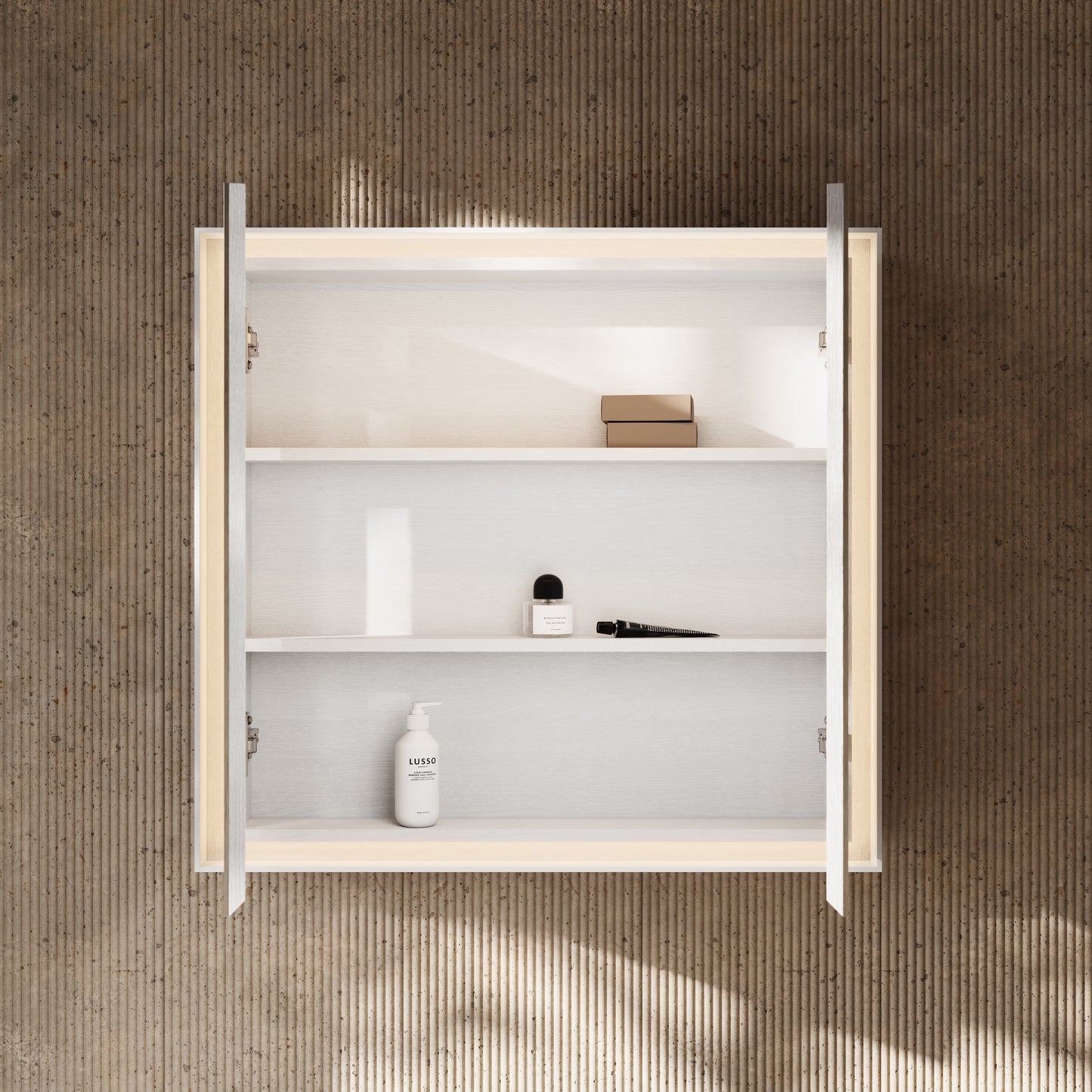 Nova Matte White LED Mirror Cabinet 800mm