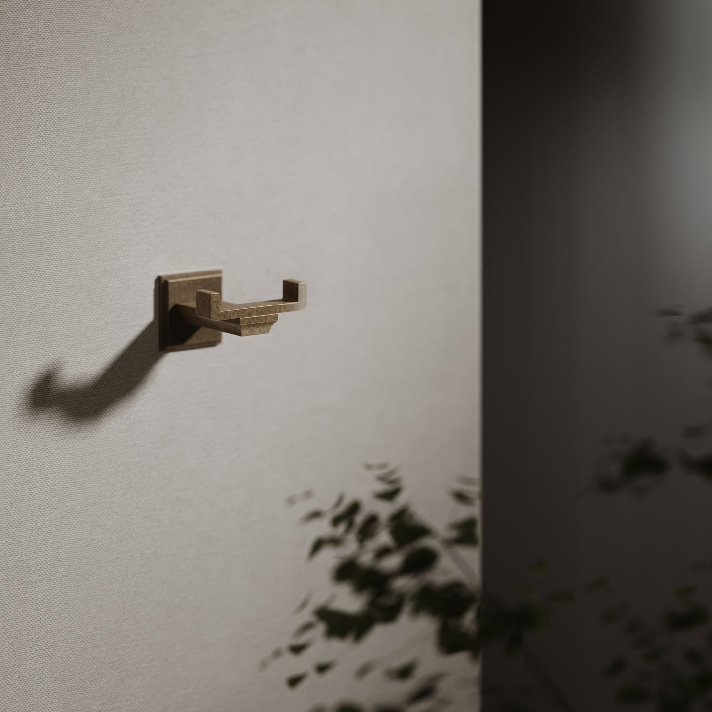 Baroque Aged Bronze Double Robe Hook