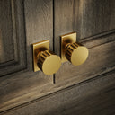 Royal Oak Plate Brushed Gold Deep Flute Cabinet Door Knob