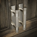 Royal Oak Plate Polished Nickel Deep Flute Pull Bar Handle 150mm