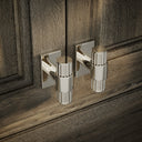 Royal Oak Plate Polished Nickel Deep Flute T-Bar Cabinet Door Handle
