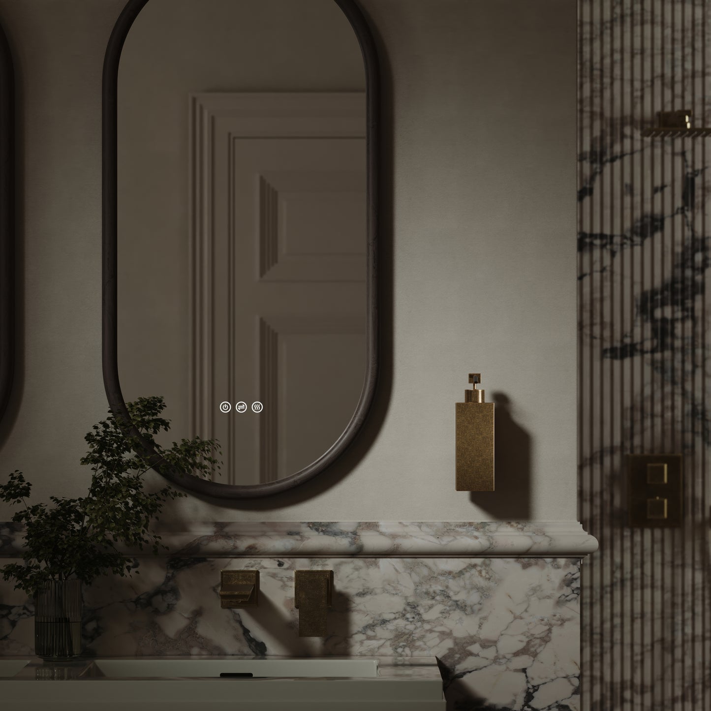Baroque Aged Bronze Wall Mounted Soap Dispenser