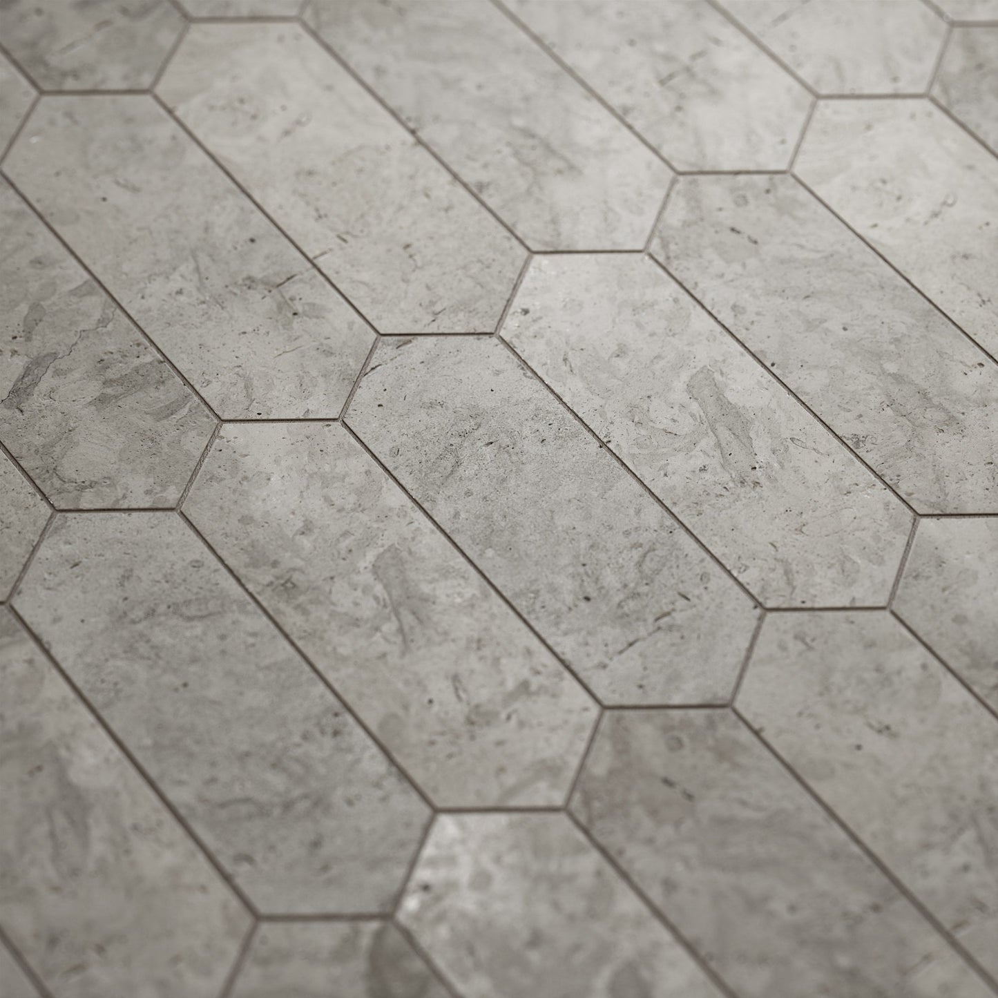 Alessia Tunisian Grey Marble Mosaic Wall Tile