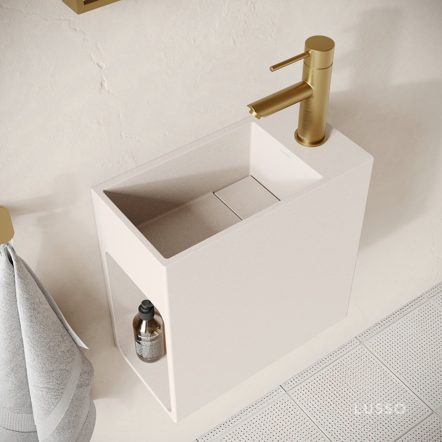 Alto Shore Concrete Wall Hung Basin 400mm