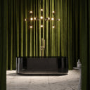 Amore Smoked Black Resin Freestanding Bath 1700mm
