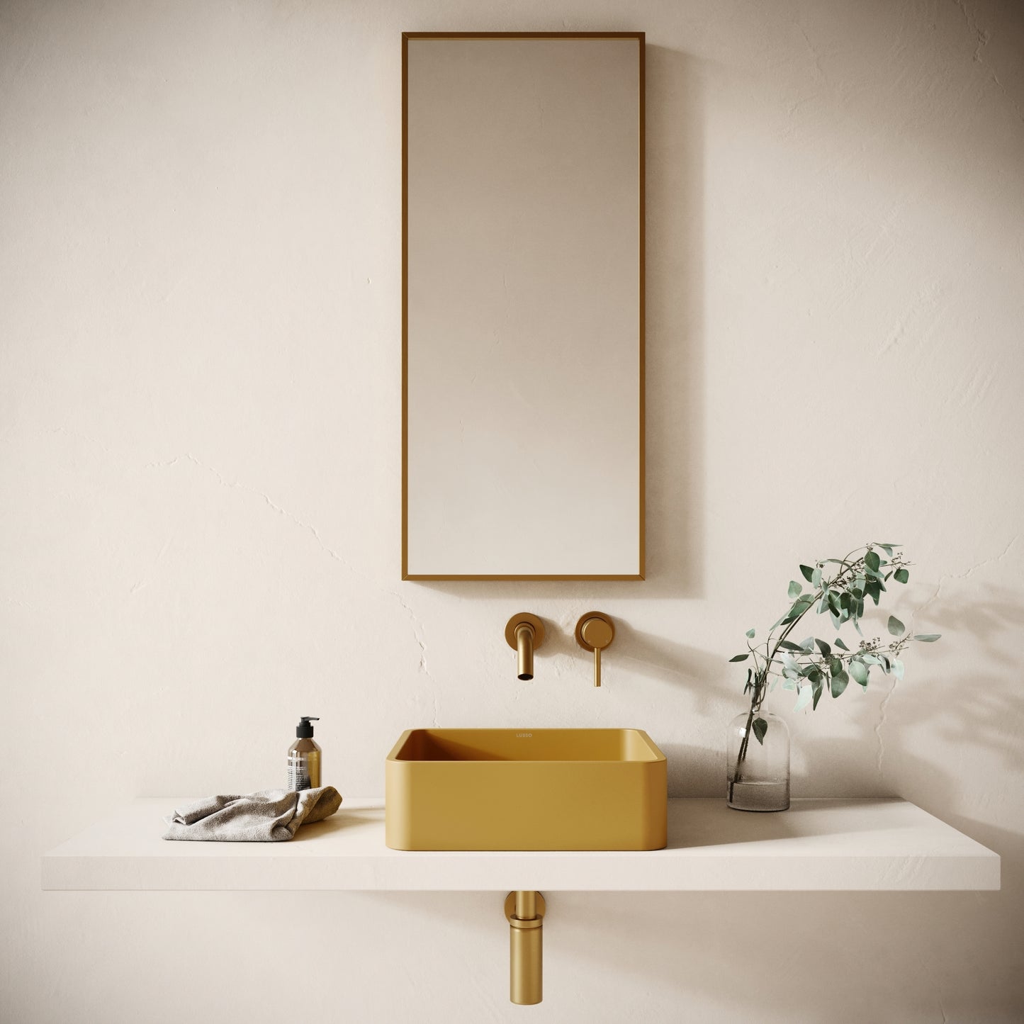 Arquadro Saffron Concrete Countertop Basin 390mm