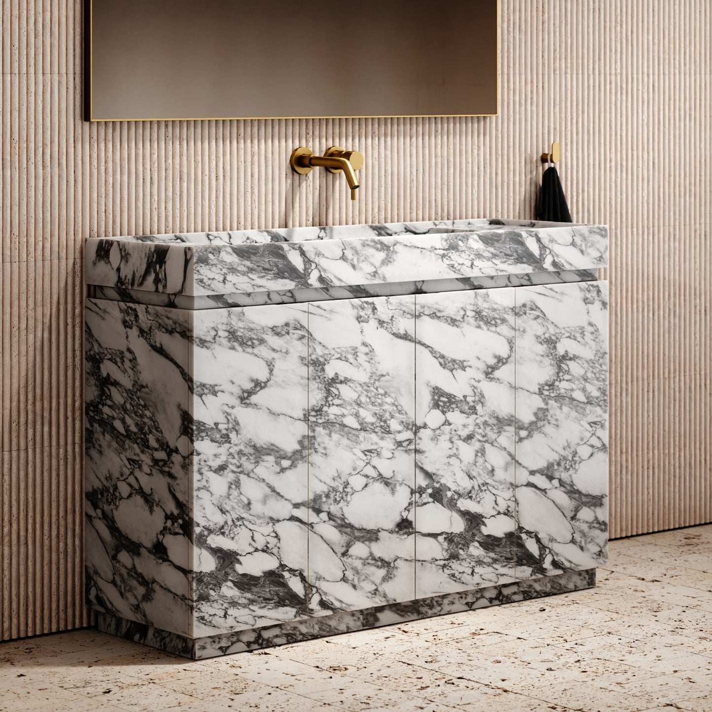 Artista Arabescato Bathroom Vanity Unit 1200mm