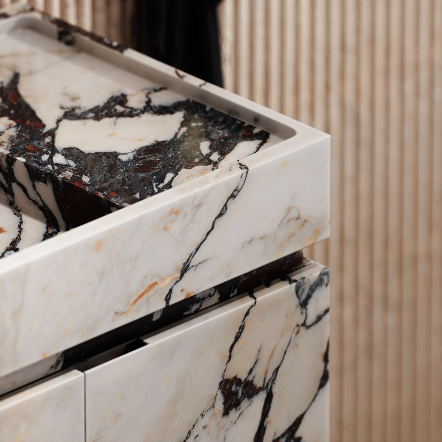 Artista Calacatta Viola Marble Bathroom Vanity Unit 1200mm