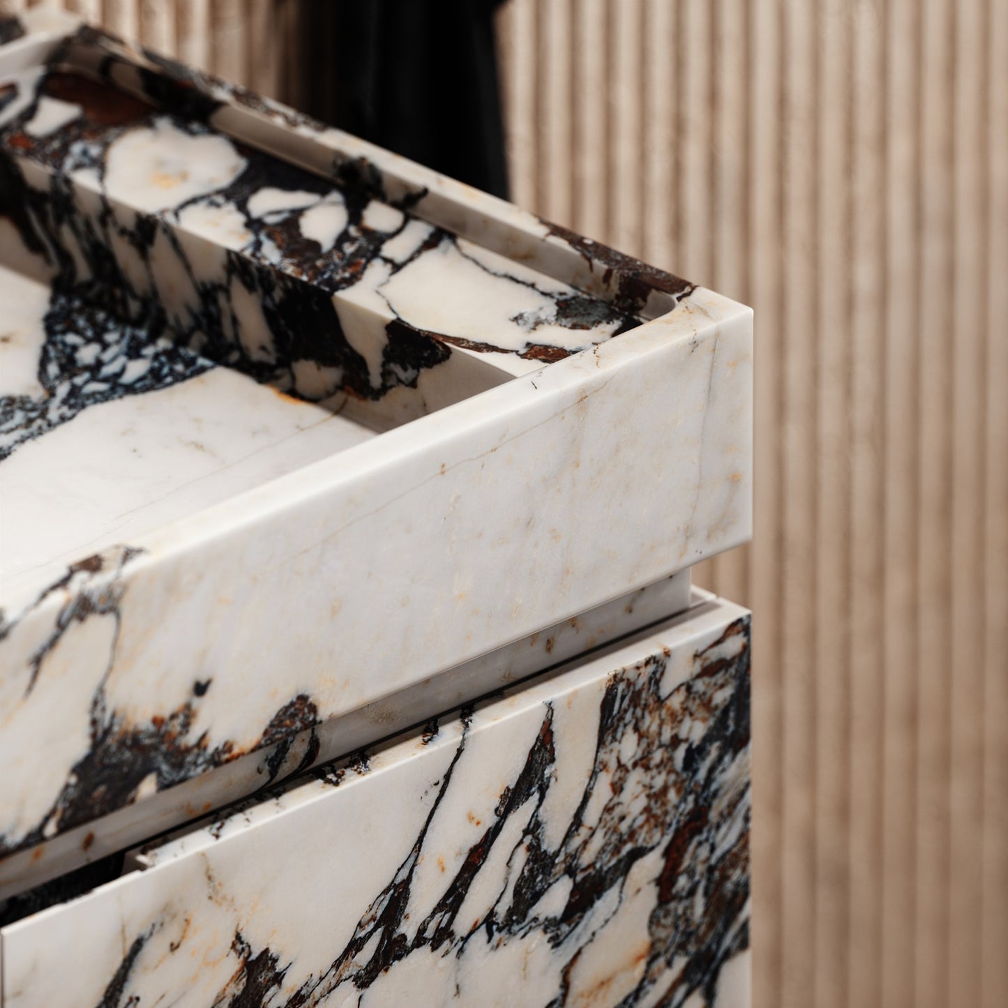 Artista Calacatta Viola Marble Bathroom Vanity Unit 800mm