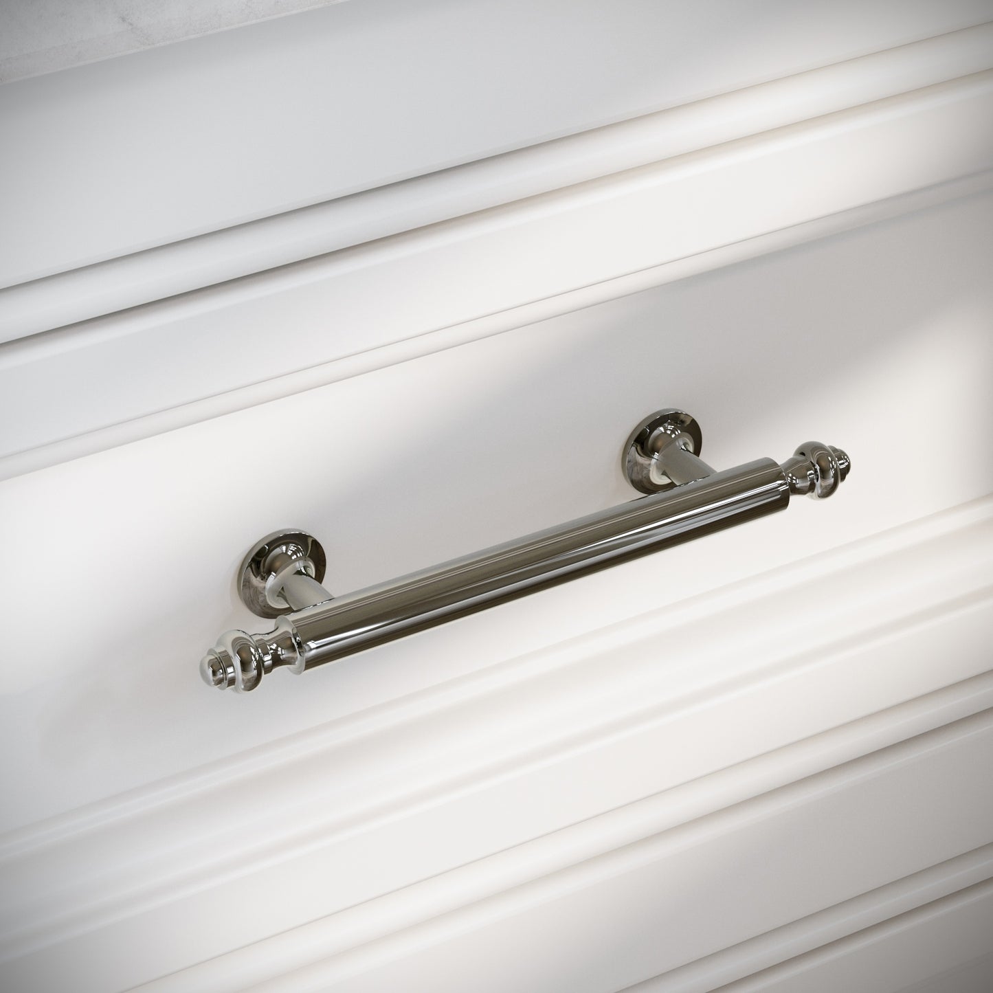 Aston Polished Nickel Cabinet Pull Handle 150mm
