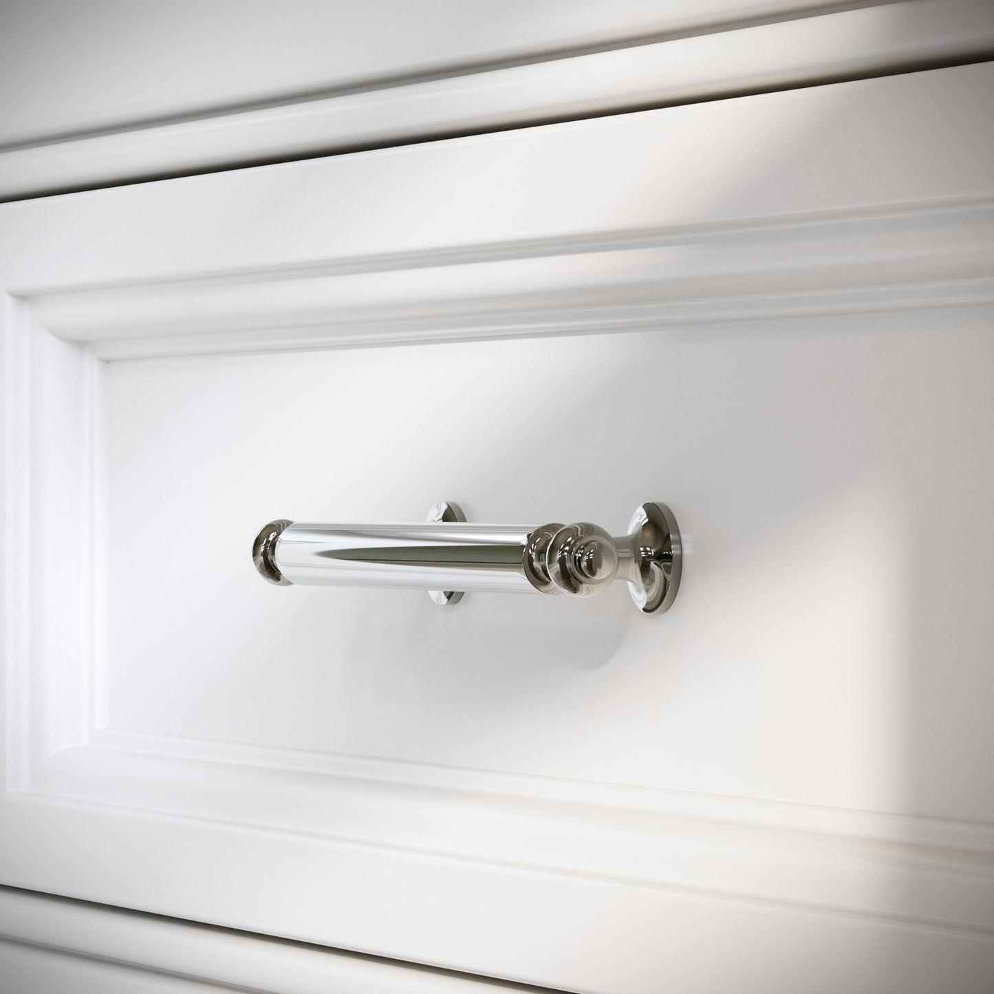 Aston Polished Nickel Cabinet Pull Handle 150mm