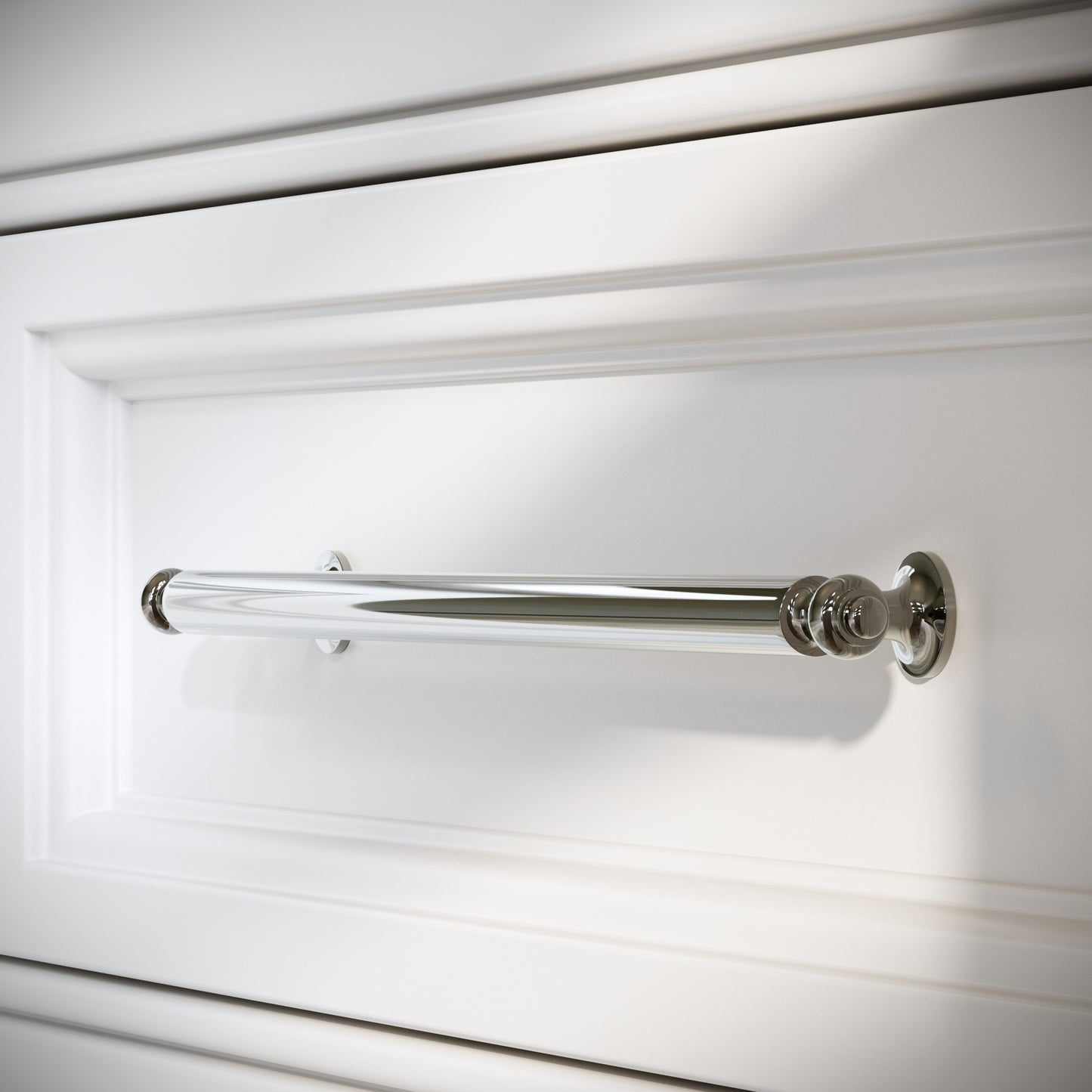 Aston Polished Nickel Cabinet Pull Handle 280mm