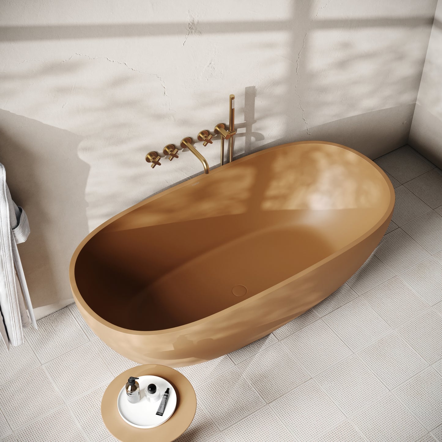 Avolto Sienna Concrete Freestanding Bath 1650mm